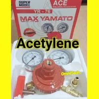 Regulator Gas Tabung Acetylene Asetilin Acetilin Las Welding Yamato