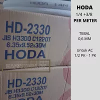 Pipa AC Merk HODA 1 PK Tebal 0.6 mm Pipa AC 1/4 X 3/8 (Per Meter)