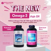 Wellness Omega 3 Fish Oil 1000mg [ 375 Softgels ]