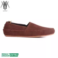 SIENE BROWN | COZY ORIGINAL - Sepatu Pria Kulit Suede Slip On Loafers