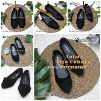 Sepatu Black Panda/BEST SELLER/Sepatu Wanita/Flat Shoes/Black/Gemini