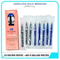 Isi Bolpen Pentel MG8 (Hitam / Biru)