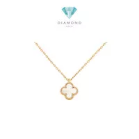 VOC sweet clover MOP necklace / bracelet 18 K gold Diamond Jewelry