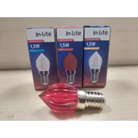 Bohlam LED IN LITE Lampu Dekorasi INLITE TIPE CANDLE 1.5W E14 INDB-C25