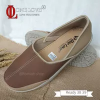 sepatu wedges wanita coklat