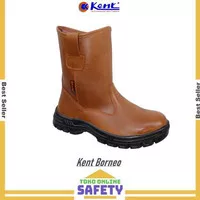 Sepatu Safety Kent Borneo / Sepatu Safety Kent Boots Borneo Brown