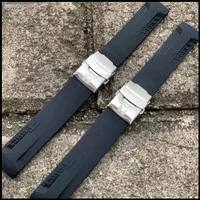 rubber strap jam tangan tissot T-race hitam