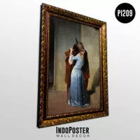 Lukisan Repro Francesco Hayez - The Kiss, 1859 A2 Ukir