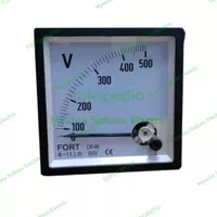 Volt Meter Analog 500V Uk. 96x96 Fort Voltmeter