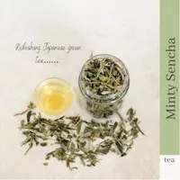 Minty Sencha Tea Blend/ Japanese Green Tea Mint/ Teh hijau jepang mint
