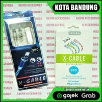 kabel charger 3 in 1 LED lampu nyala