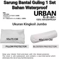 Sarung Bantal Guling 1 Set Ukuran Kingkoil Bahan Anti Air Waterproof