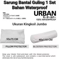 Sarung Bantal Guling 1 Set Anti Air Waterproof Ukuran Jumbo Kingkoil