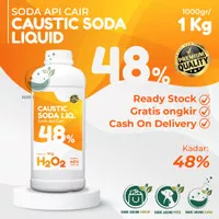 SODA API Cair / CAUSTIC SODA Liquid 1 KG 1KG 48% NaoH 48 %