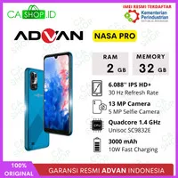 Advan Nasa Pro - 2GB 32GB (2/32) HD+ IPS 3000mAh Android 11 - Resmi