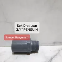 Sok drat luar 3/4 penguin sambungan pipa 3/4 inch