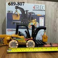 Mainan Truck Forklift RC 689-807 Mainan Remote Control Truk Alat Berat