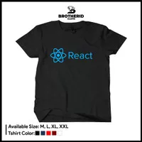 Kaos React JS Baju Distro Programmer Web Developer UI UX Front-End 30s