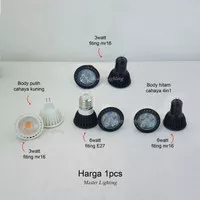 H3Q Lampu halogen led 3W sorot spotlight warm white e27 mr16 / G4 spot