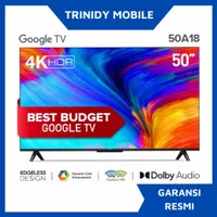 TCL Google TV 50 inch 4K UHD - Dolby Audio - Google Assistant - 50A18