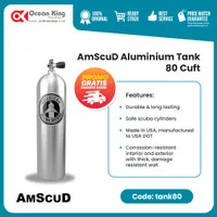 PROMO ONGKIR ! Tabung Selam/Scuba Cylinder Alluminium 80 Cuft/12 liter