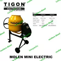 Mesin Pengaduk Semen Elektrik / Tigon Molen Mini Concrete Mixer 120L