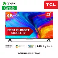 TCL 43A18 Smart TV 43 Inch Google TV 4K UHD Garansi Resmi