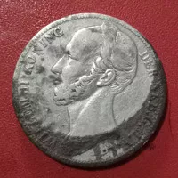 Koin perak kuno Belanda 1 Gulden Willem II silver coin TP19rk