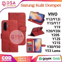 Sarung Kulit Dompet Vivo Y19 Y91 V17 Pro S1 Flip Case Cover Wallet