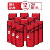coca cola zero 330ml 12 pcs / 12 kaleng