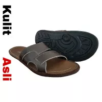 Sandal Pria Kulit Asli Garut Slop Sendal Slide Cowo Kekinian