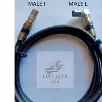 KABEL ANTENA TV JACK COMPRESSION 1 METER KABEL ANTENA TV MALE TO MALE