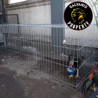 kurungan besi tenggaran ayam jago / bangkok galvanis bisa custom