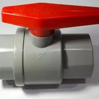 Ball valve 2 inch pvc / Stop kran 2 inci pvc. Merek KDJ Taiwan