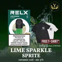 RELX Infinity Pod PRO Lime Sparkle / Sprite 1 Pack Isi 1 Pods / 1 Pcs
