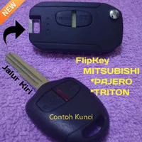 Flip Key Casing Kunci Lipat Mitsubishi Pajero Sport Triton Cover Key