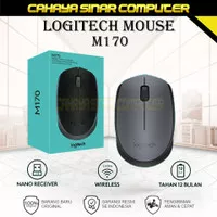 Logitech M170 Mouse Wireles Original ( L066 ) Warna Hitam