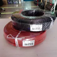 Kabel Solar Panel Kabel Solar Cell 1x4mm 50M Sseries Merah Hitam