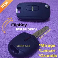 Flip Key Casing Kunci Lipat Mitsubishi Mirage Grandis Lancer Cover Key