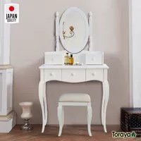 Toraya Meja Rias Cermin Klasik Modern Putih Murah DR-800OV