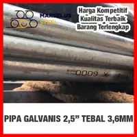 PIPA GALVANIS SPINDO 2,5 / 2,5 inch tebal 3,6mm SNI