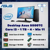 Desktop PC Komputer Asus S500TC - Win 11 - i3 - 1 TB - 4 - no monitor