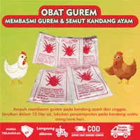 OBAT GUREM KUTU AYAM JAMUR PEMBASMI HAMA, SEMUT AMPUH MURAH 15gr