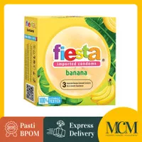 Kondom Fiesta Banana - 3 Pcs / Kondom Rasa Pisang