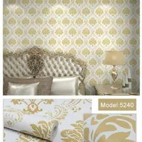 Wallpaper | Wallpaper Dinding | Stiker Dinding Motif Bunga Damask 156