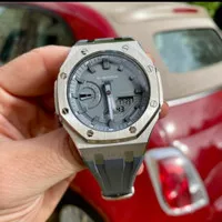 jam tangan casio gshock ga 2100 ga2110 MOD AP grey-blue-grey-silver