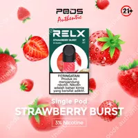 RELX Infinity Pod Pro - Garden`s Heart / Strawberry. 1 Pack Isi 2 Pods