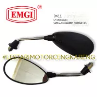 KACA SPION SATRIA FU STANDAR DRAT ASLI SEPASANG KACA ASLI CEMBUNG EMGI