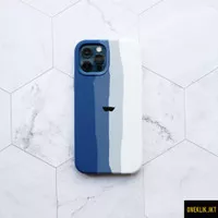 STRIPE BLUE NAVY SILICONE SOFTCASE FOR iPHONE 6 7 8 X XS XR 11 12 PRO