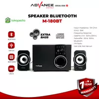 Speaker Advance M180BT Multimedia with Subwoofer System Garansi Resmi